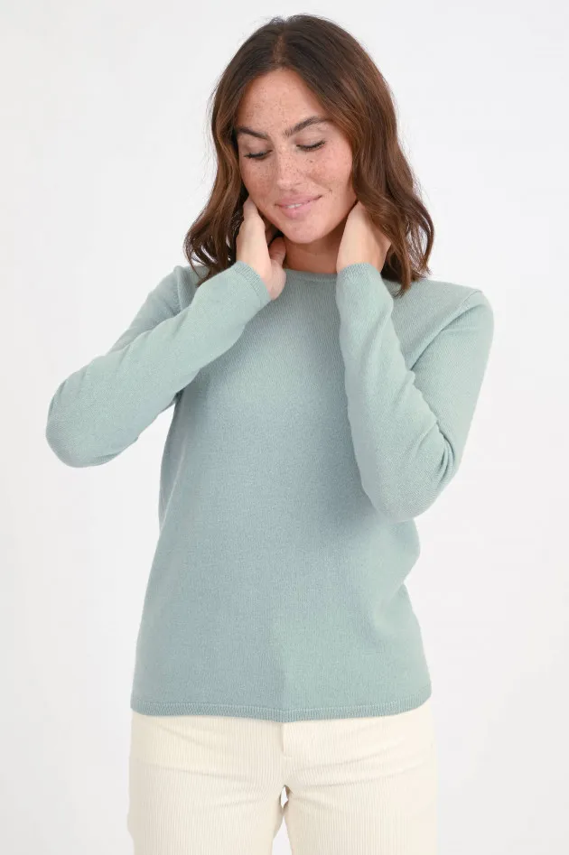 Cashmere-Pullover in Salbei