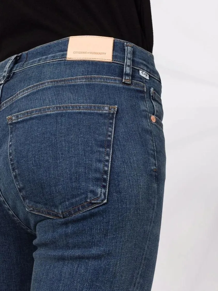   Citizens Of Humanity  Skyla Mid Rise Cigarette Jeans Blue  Jeans 