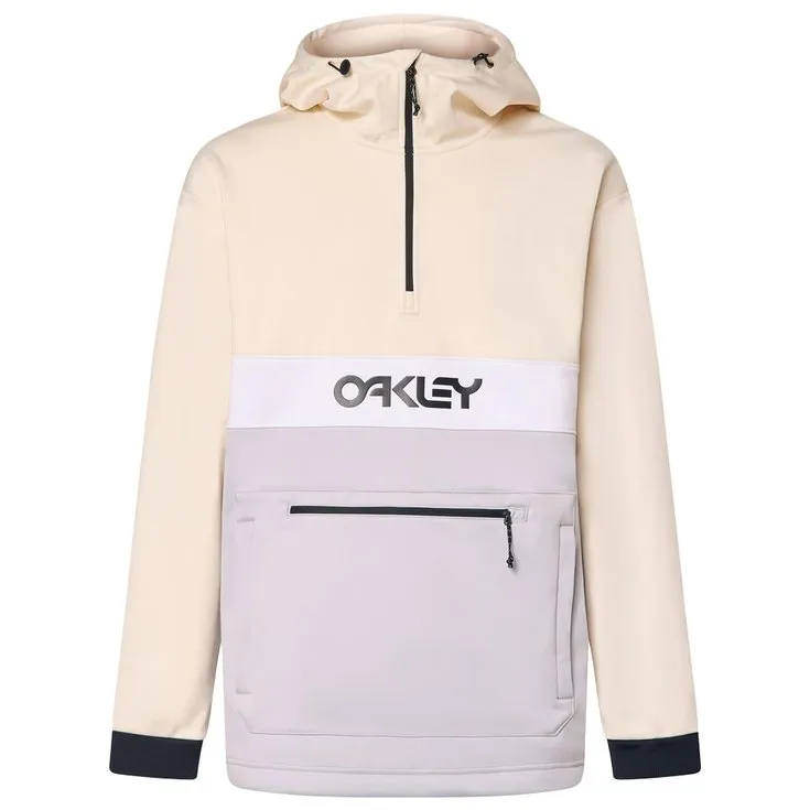 Funktionsjacke Oakley ---Tnp Nose Grab Softshell Hoodie Lunar Rock Arctic White
