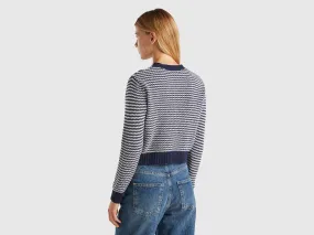 Gemusterter Pullover cropped