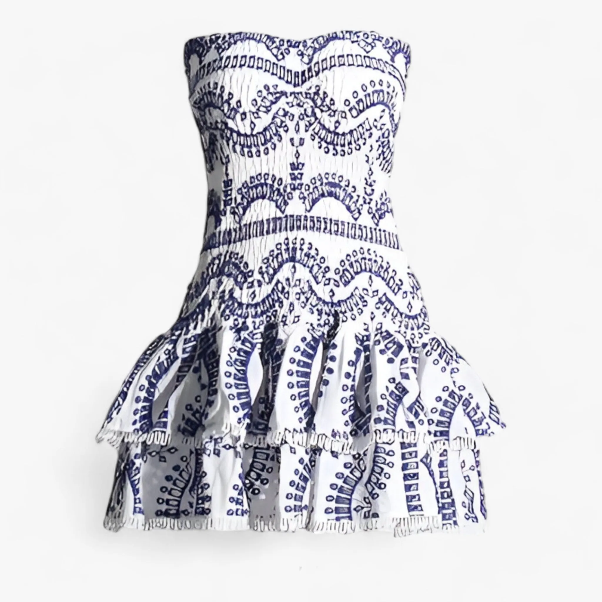 Gespleten Mini Kleid