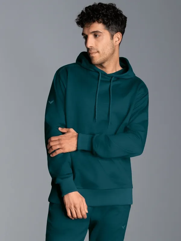Hoodie aus Sweatqualität-Saphir