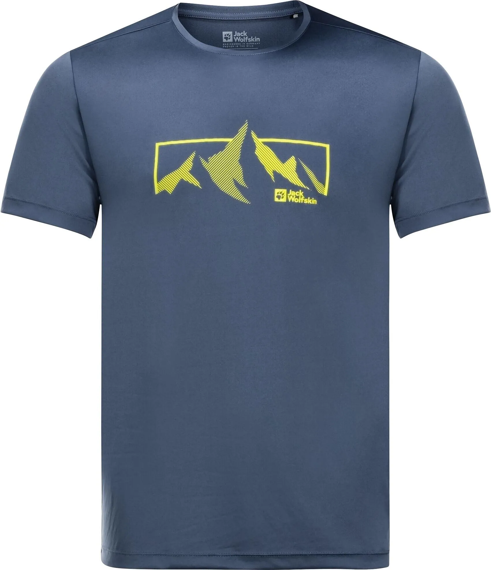 Jack Wolfskin Peak Graphic T M - Herren T-Shirt für sämtliche Outdoor Aktivitäten