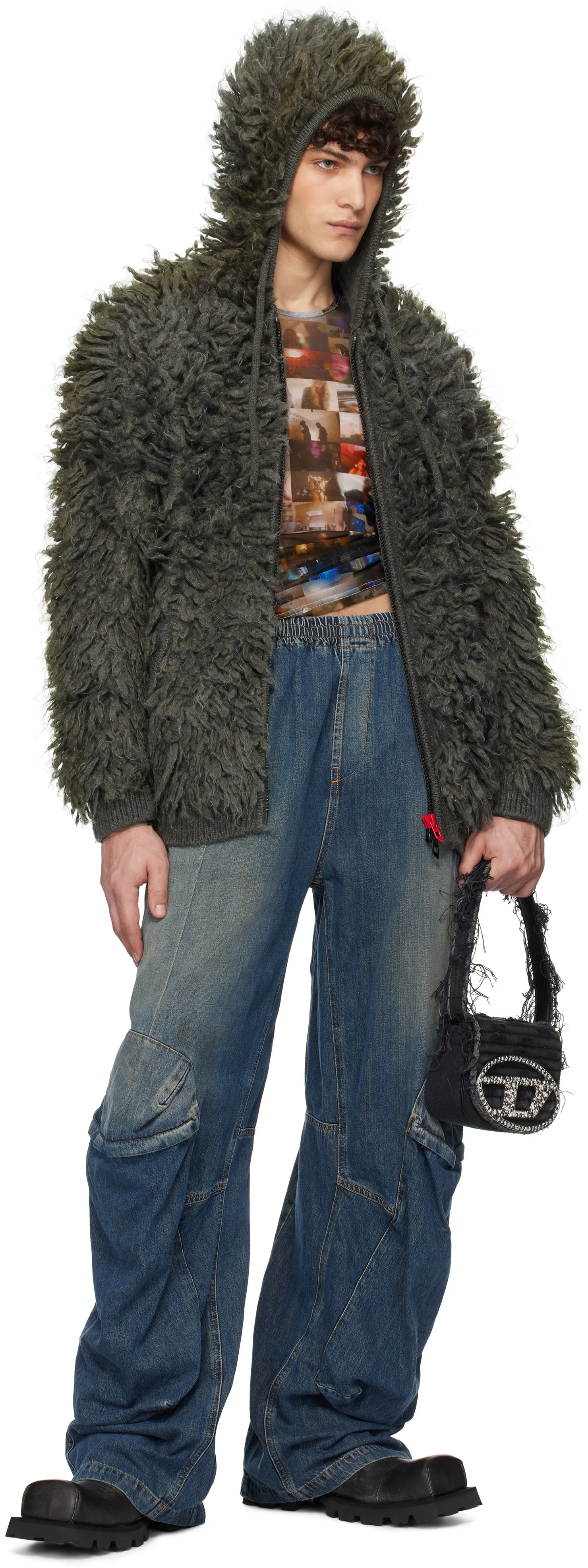 Jeans Diesel Loose Fit Jeans with Pockets A16744-09L14-01
