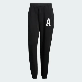 Jogginghose adidas Performance Black Cotton Fleece Joggers with Letter Print IB2768