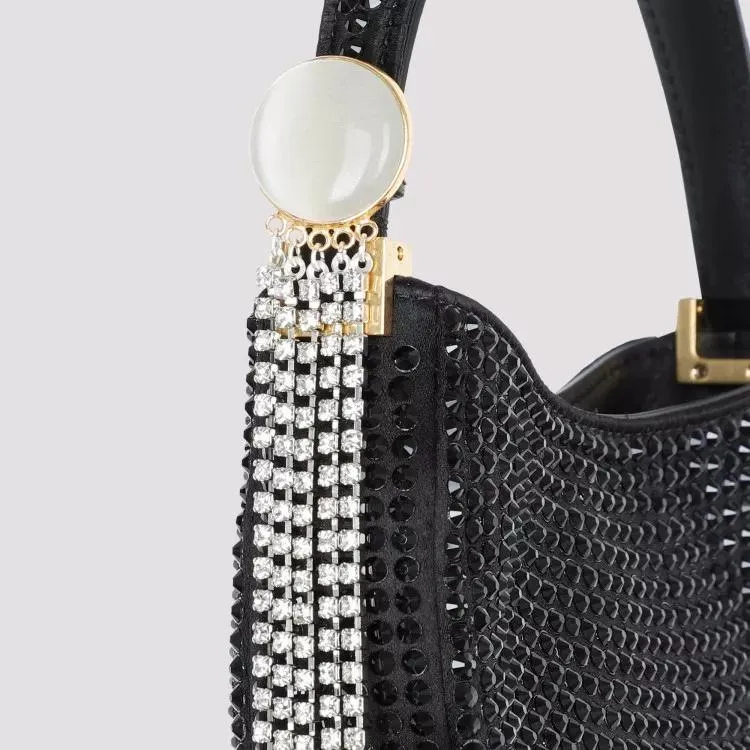   Magda Butrym  Black Micro Vesna Crystal Bag Black  Crossbody Bag 