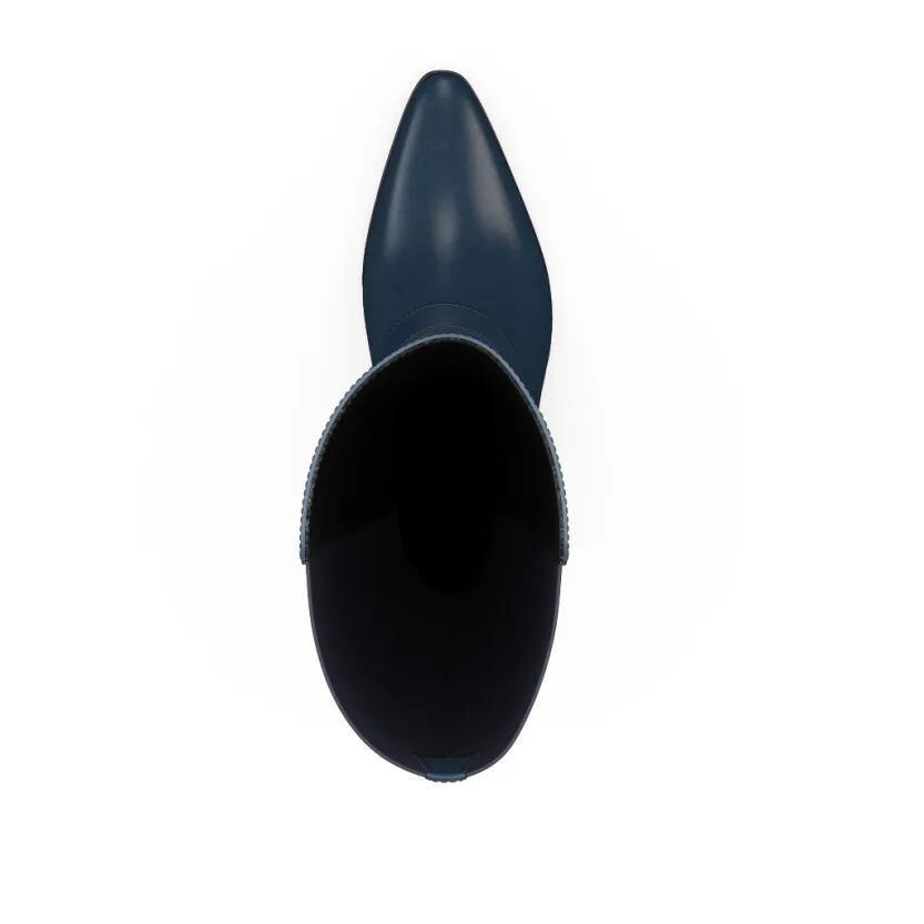 Mittelhohe Stiefel mit Spitze 60925