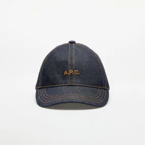 Mütze A.P.C. Thais Indigo Denim Baseball Cap COCSX-M24127 IAI