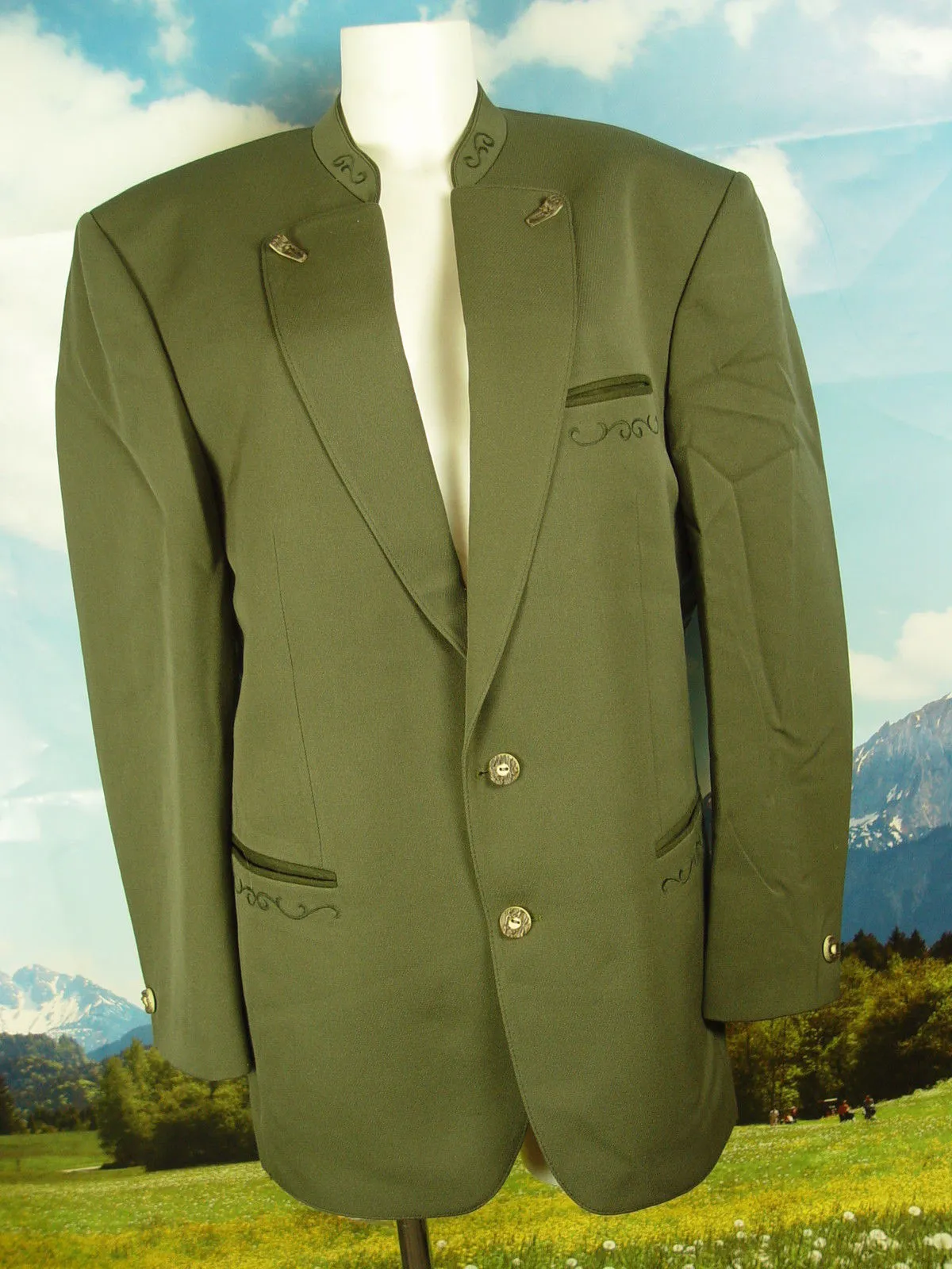 ROFAN TRACHT mit Stickerei neuwertig Janker Jacke Trachtenjacke Gr.52