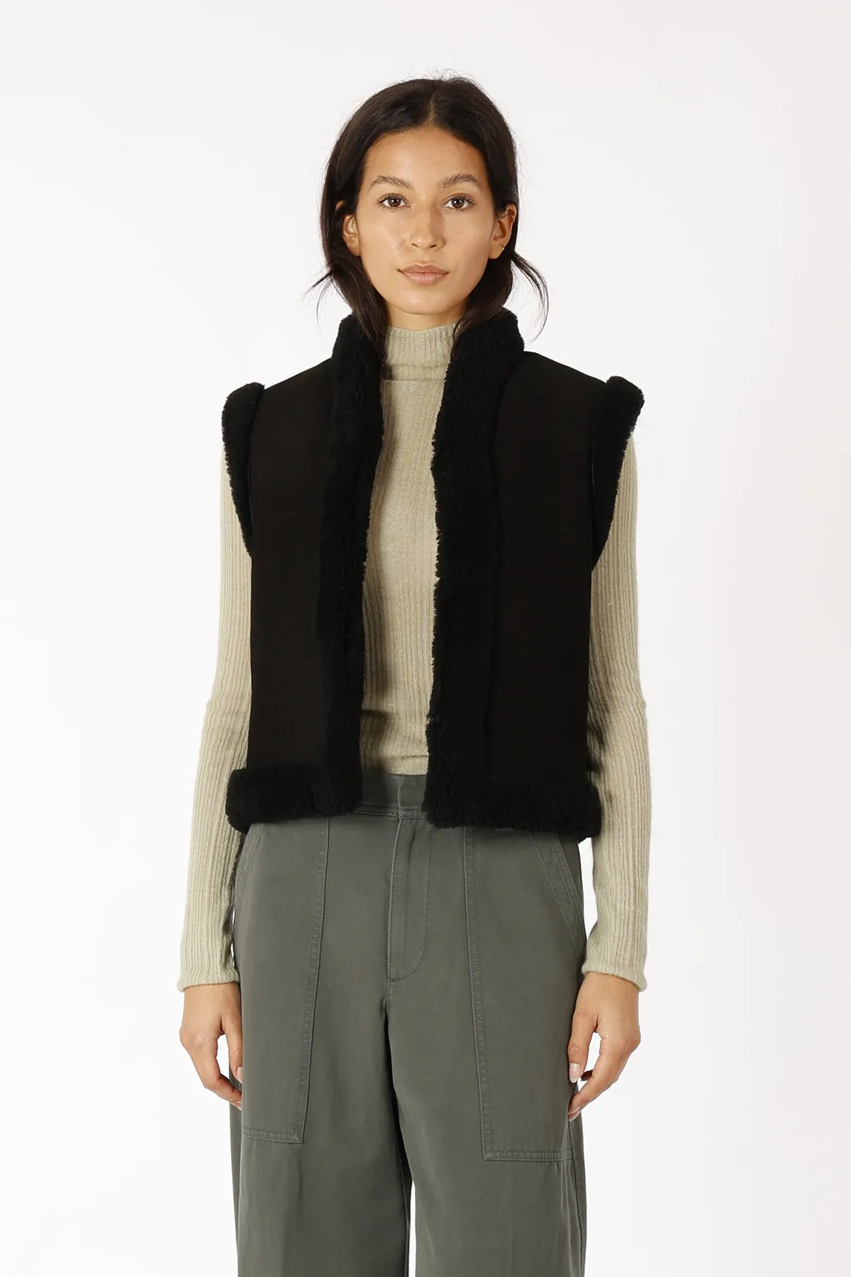 Shearling-Weste Daman