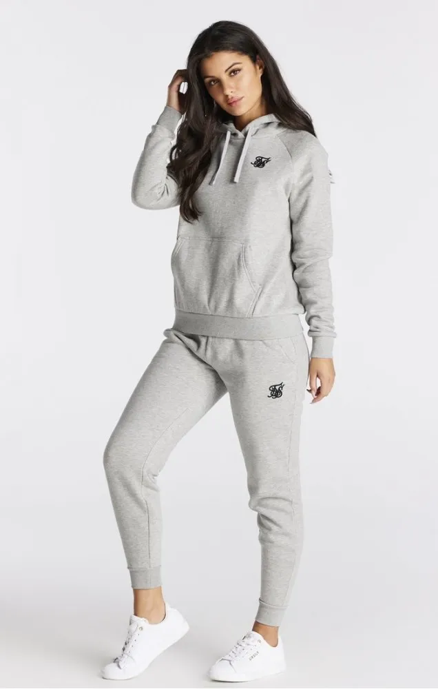 Sik Silk Overhead Hoodie Grey Marl