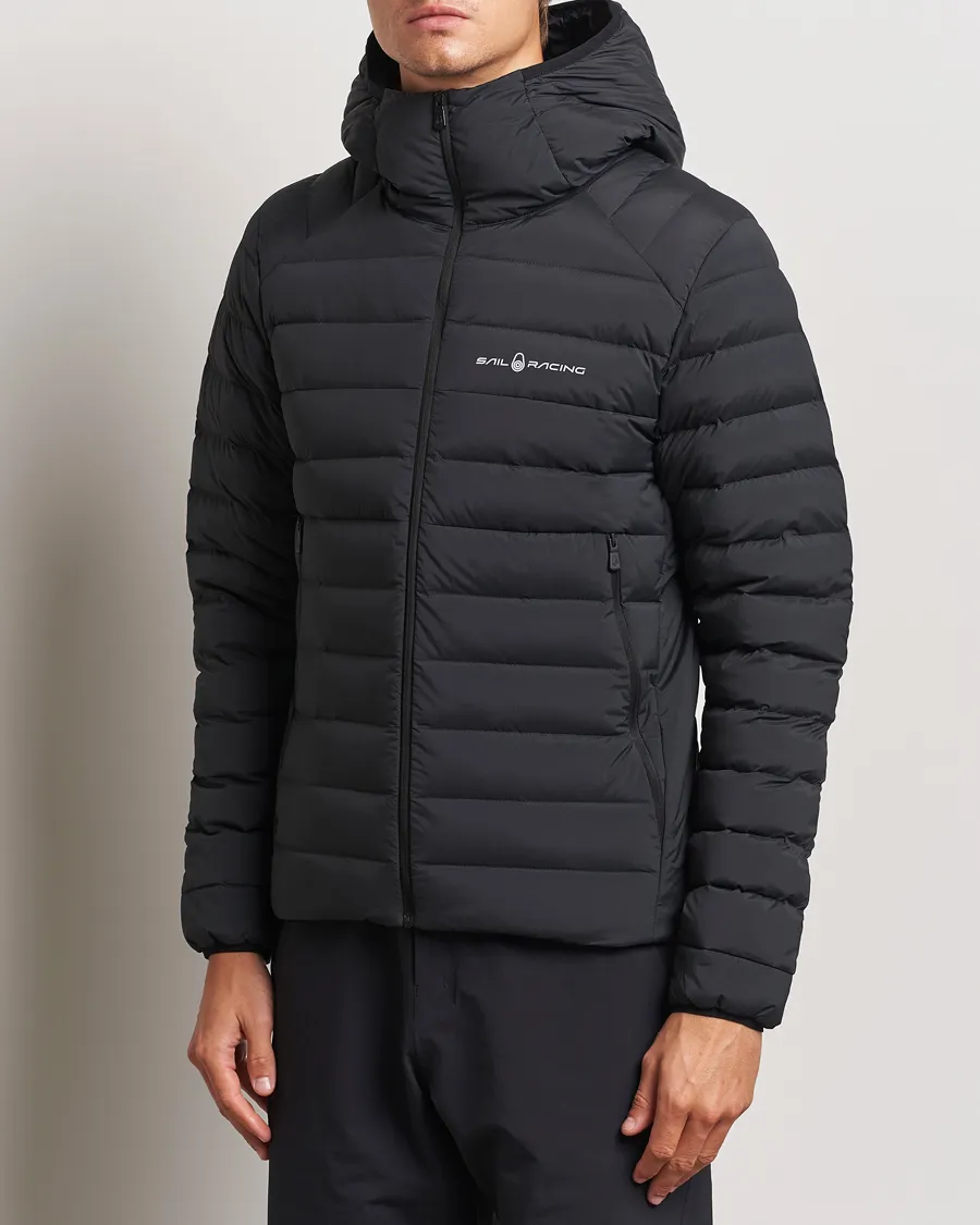 Spray Down Hooded Jacket Carbon