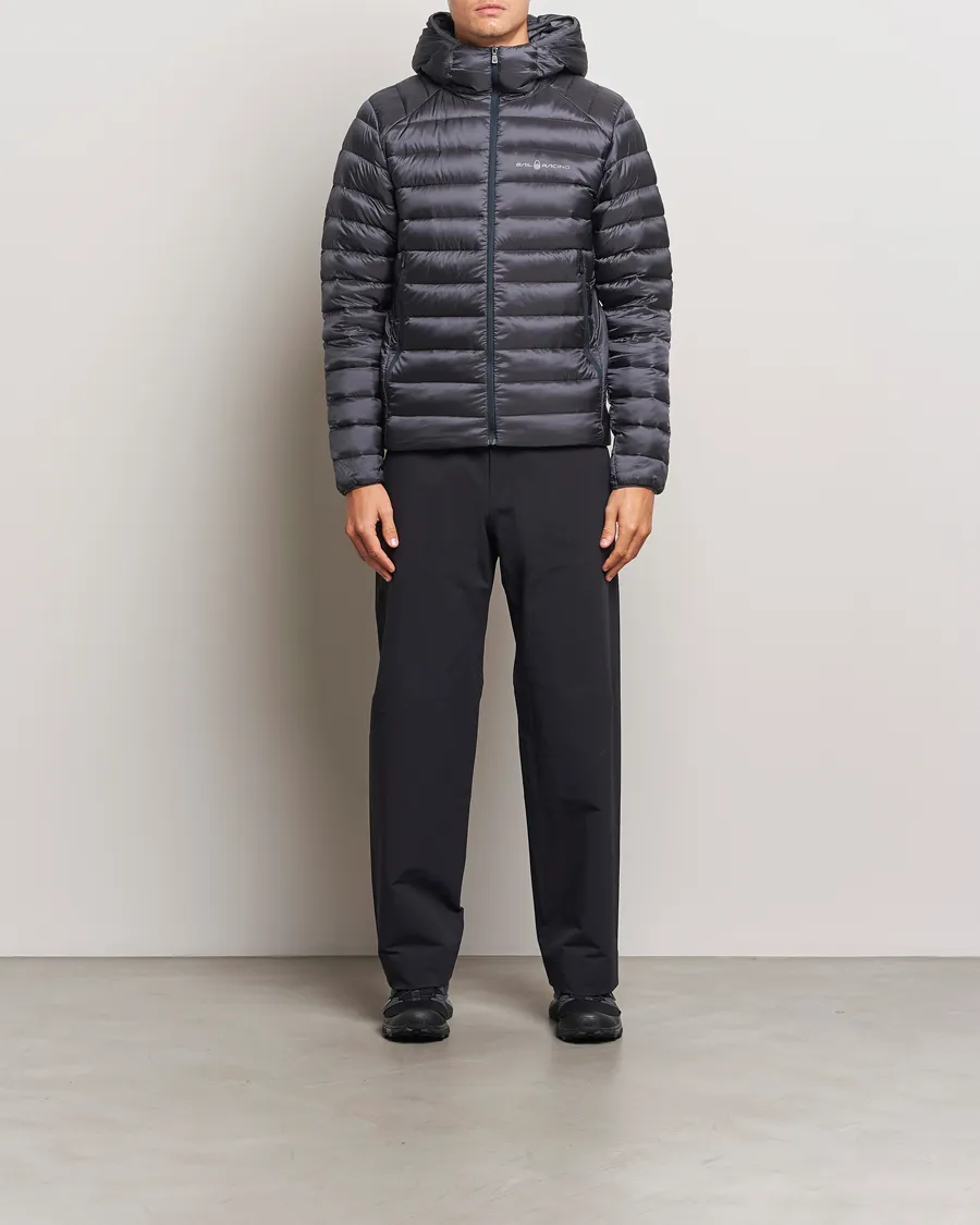 Spray Down Hooded Jacket Dark Steel Blue