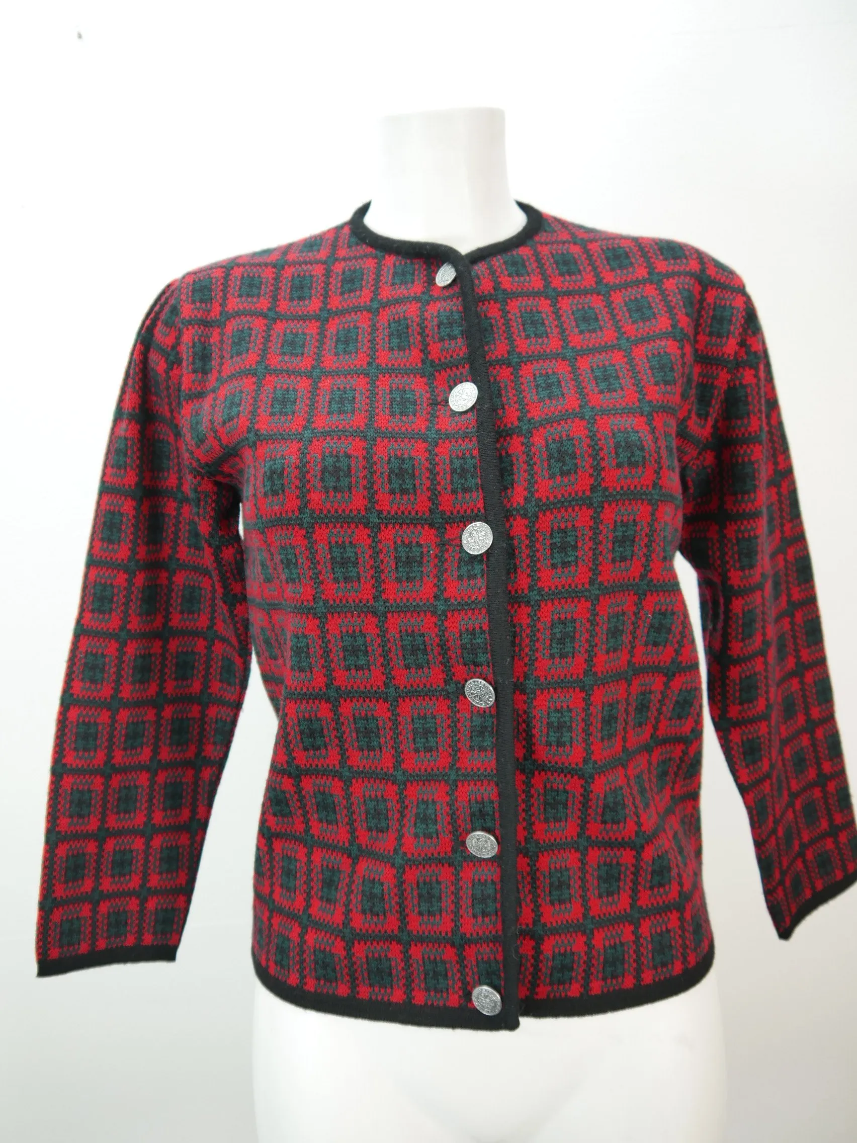 Strickjacke herrlich 60er Jahre süße Vintage tolle Trachtenjacke Jacke Gr.42
