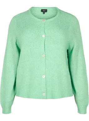 Strickjacke mit Wolle und Knöpfen