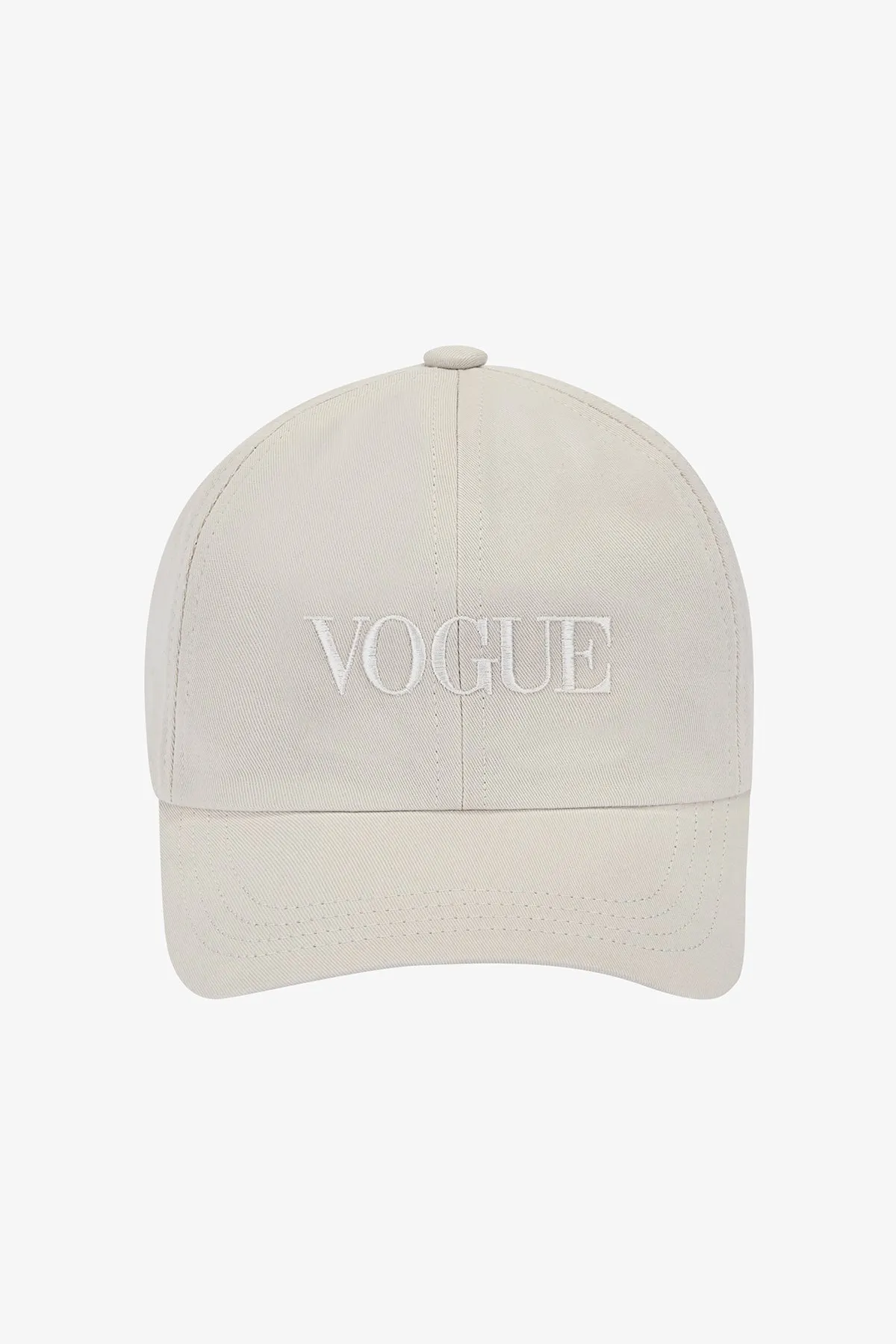 VOGUE Cap Chateau Grey mit Logo-Stickerei