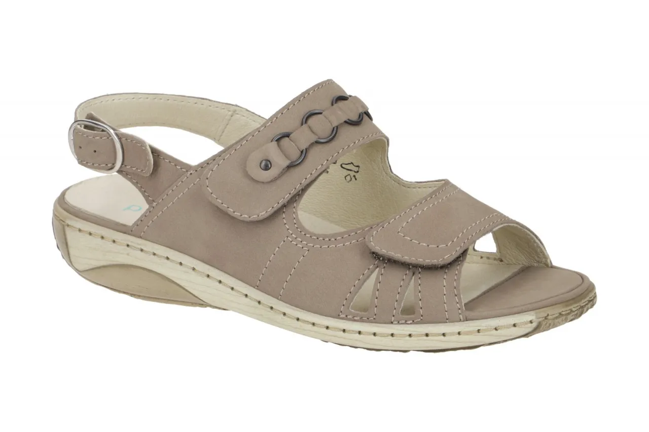 Waldläufer Garda Sandale taupe beige 210004